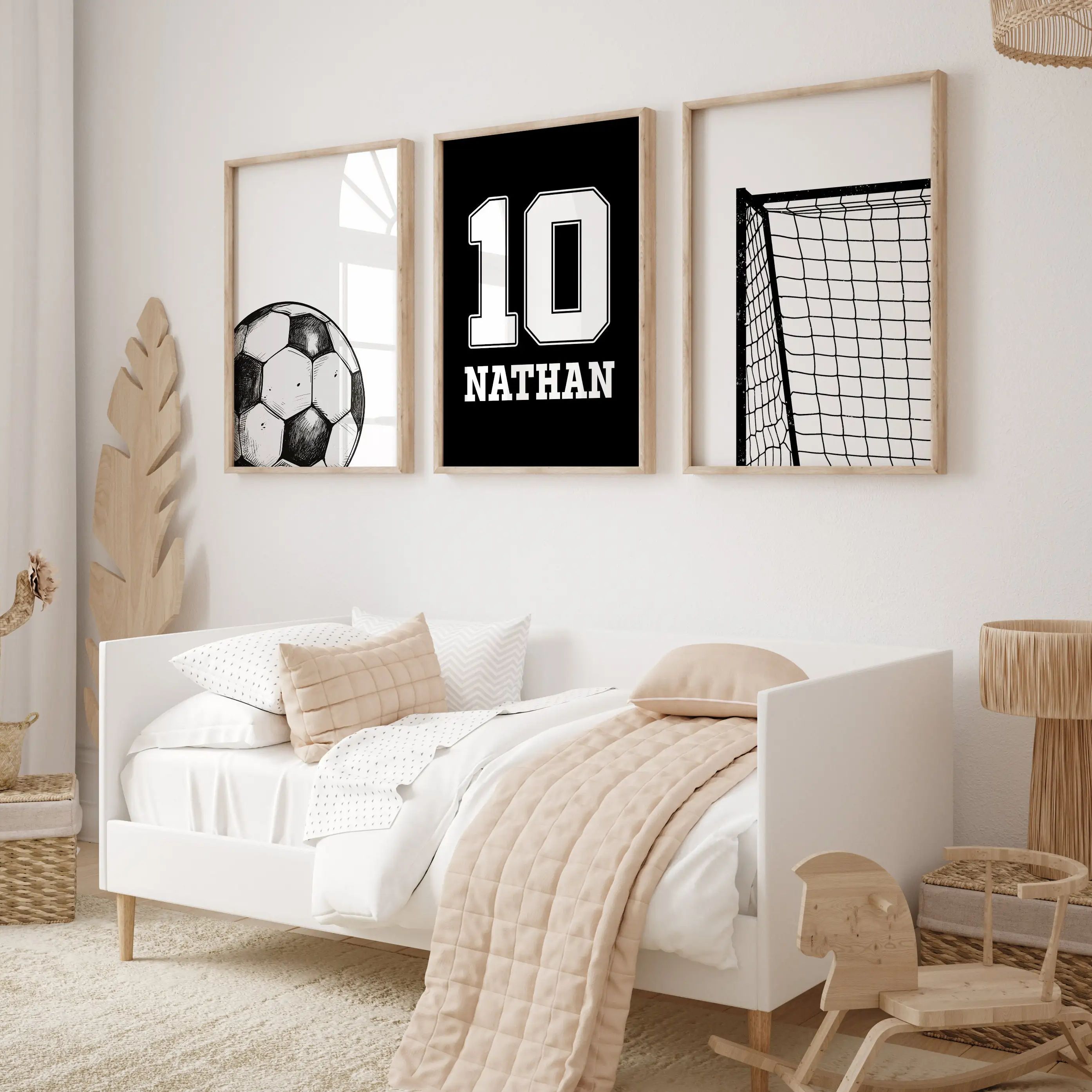 Photography By - Custom Name and Number Soccer Wall