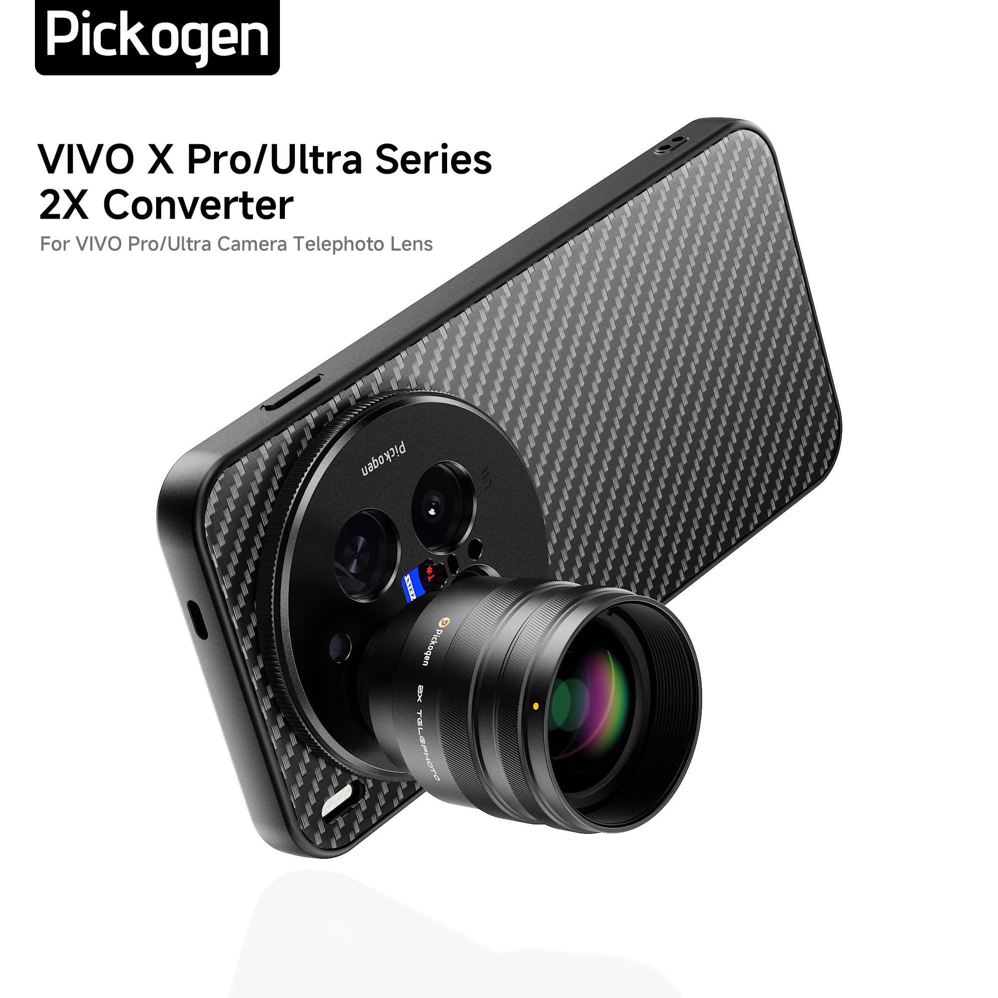 Photography Kit Vivo X300 Ultra - PICKOGEN 2X Converter for Mobile Phone