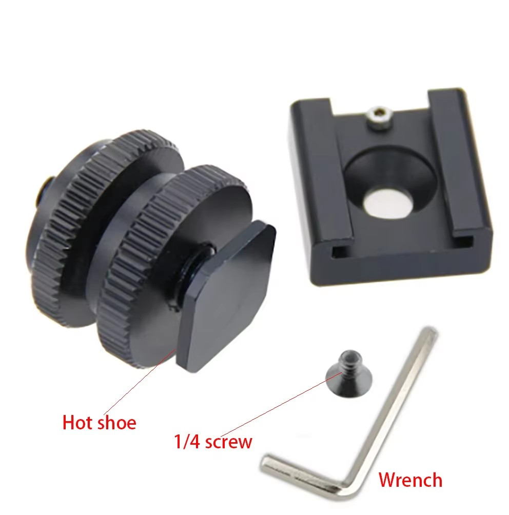 Hot Shoe Adapter - Hot Cold Shoe Mount 1/4