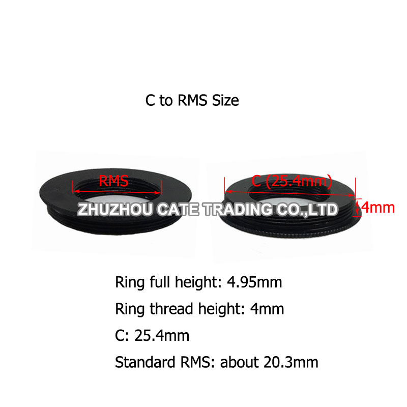 RMS to C Mount Microscope Came - đánh giá và giá Lens Adapter Ring