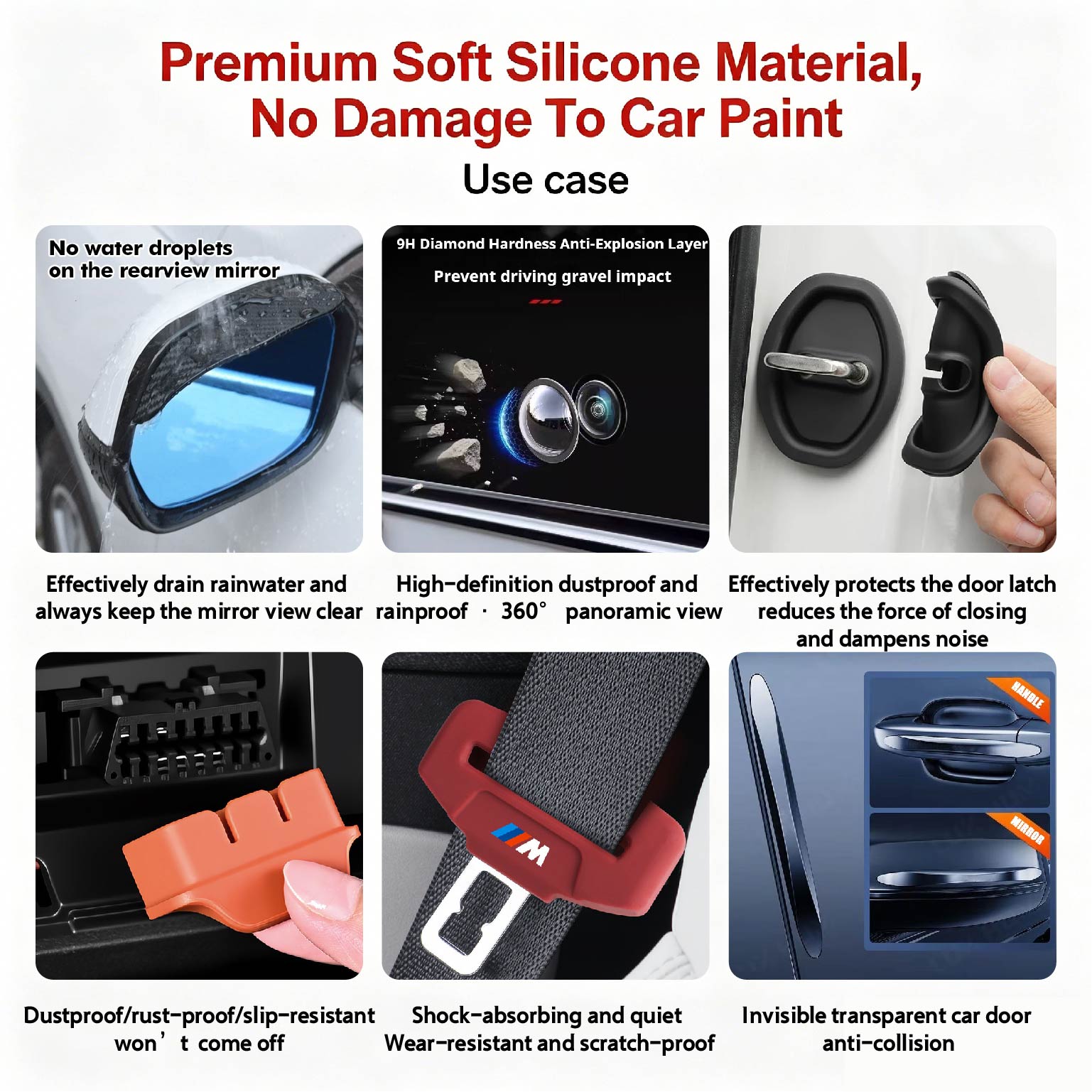 6 In 1 18Pcs Model Y Silicone  - đánh giá và giá Camera Rain Cover