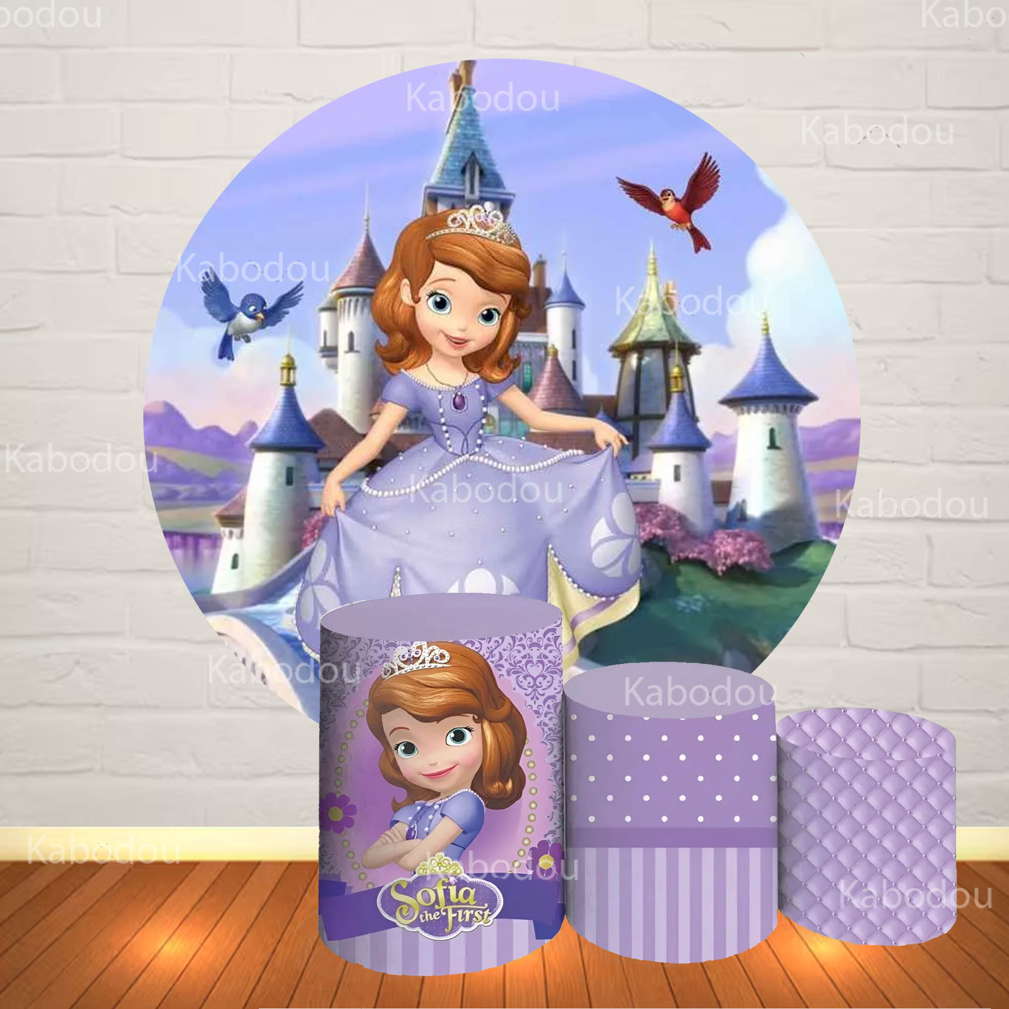 Sofia the First Round Backdrop - đánh giá và giá Photography Aesthetic