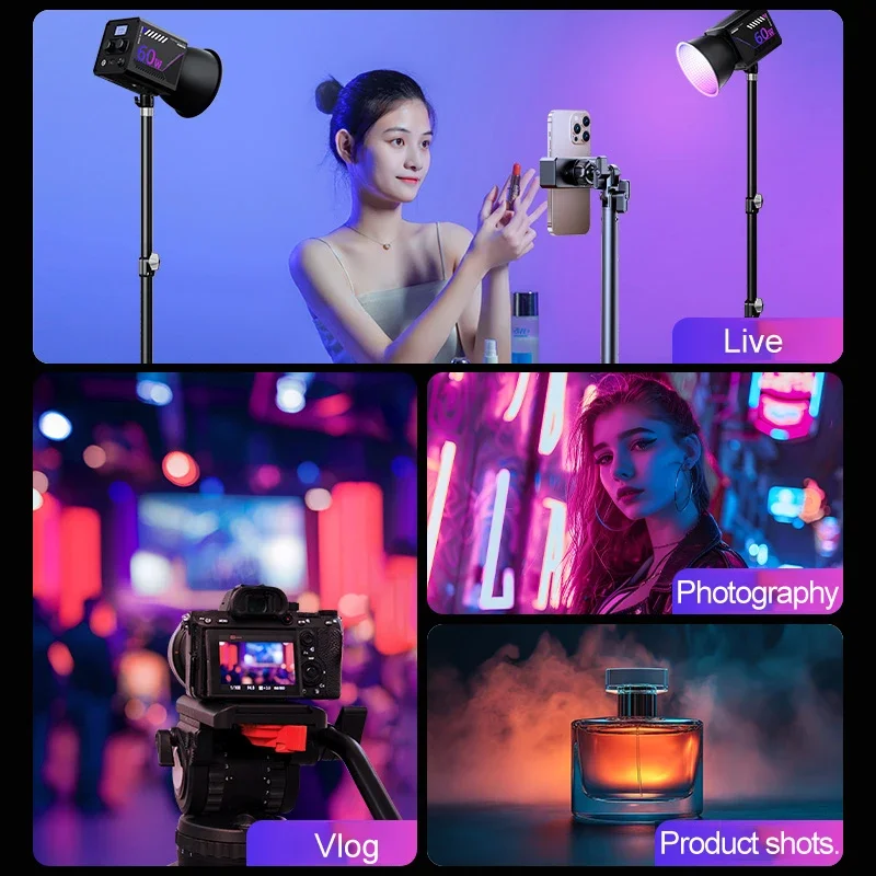 RGB Video Light Portable LED P - đánh giá và giá Strobe Light Studio