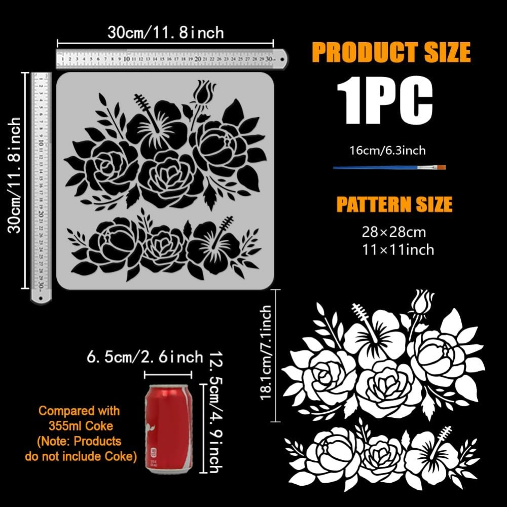 Flowers Painting Template with - đánh giá và giá Photography Technique