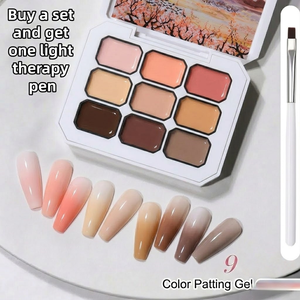 9 Colors Nude Milk Tea Solid C - đánh giá và giá Photography Technique