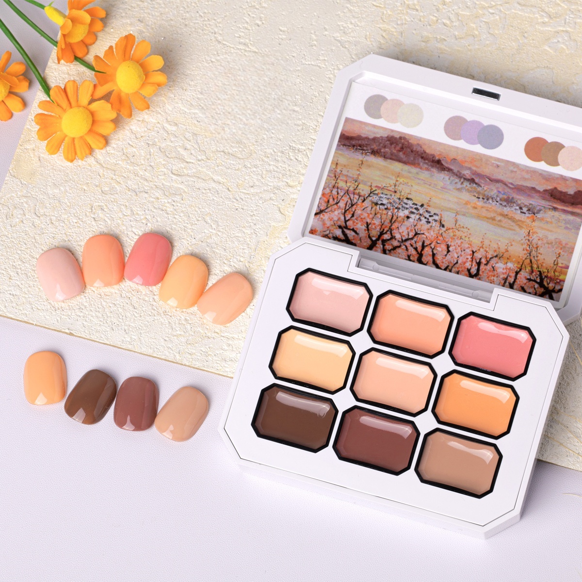 9 Colors Nude Milk Tea Solid C - đánh giá và giá Photography Technique