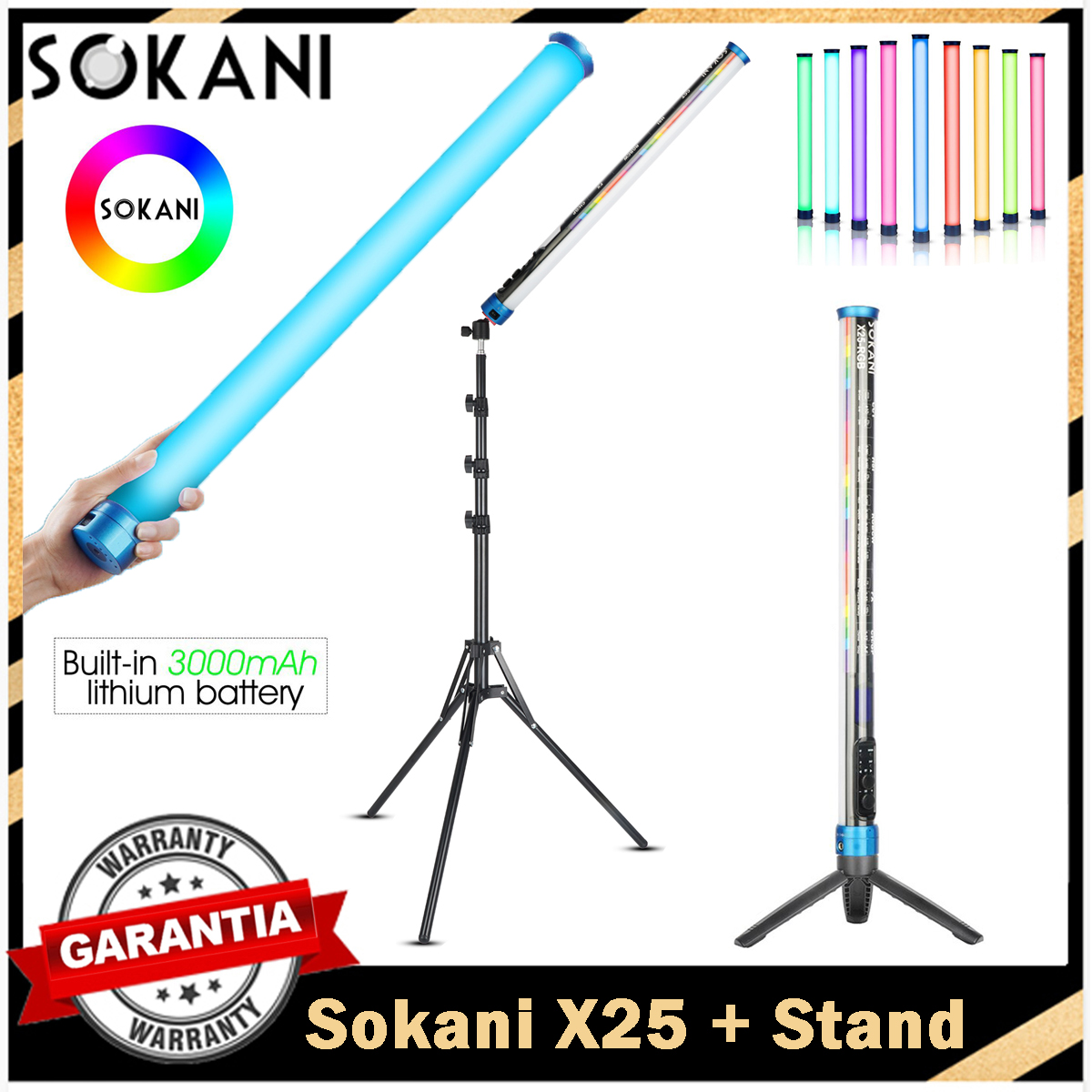 Sokani X25 RGB LED Video Light - đánh giá và giá Strobe Light Studio