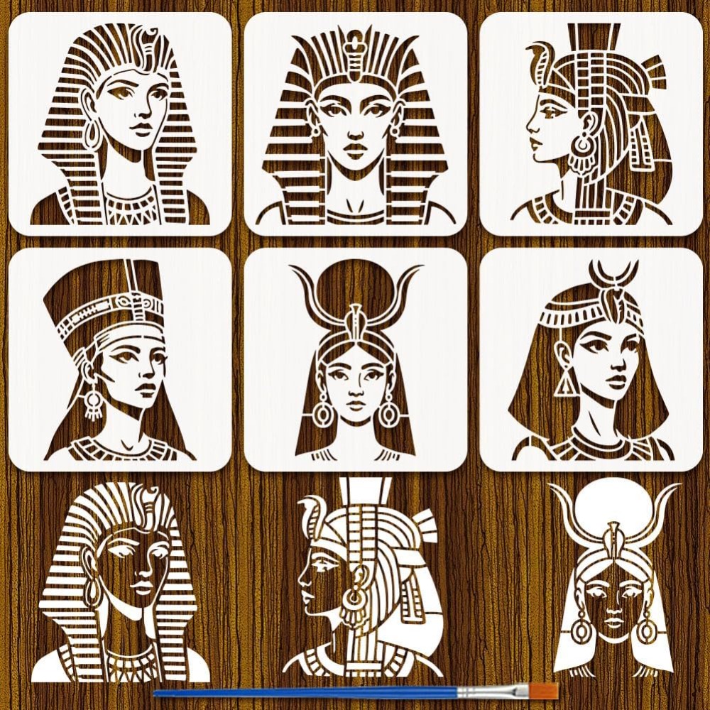 6Pcs Egyptian Goddess Painting - đánh giá và giá Photography Technique