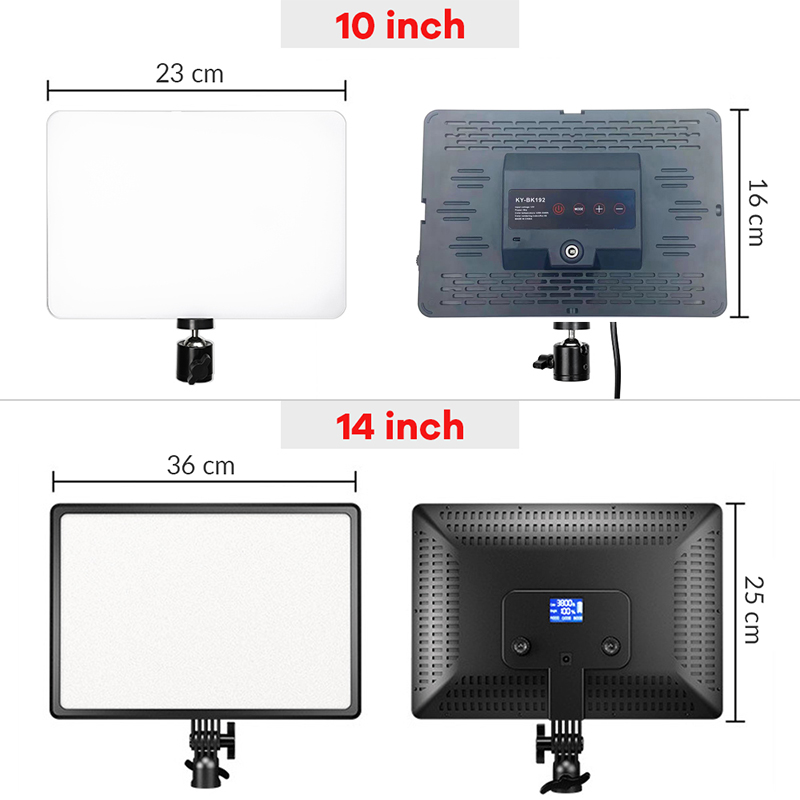 14inch 10inch LED Video Light  - đánh giá và giá Strobe Light Studio