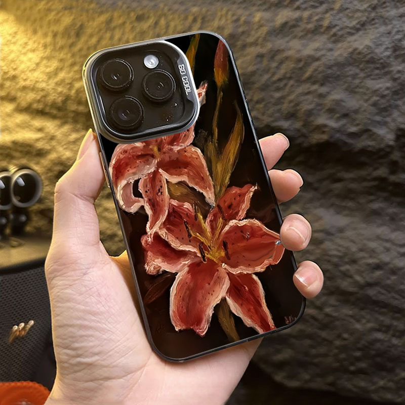 Oil Painting Lily Flower Retro - đánh giá và giá Photography By