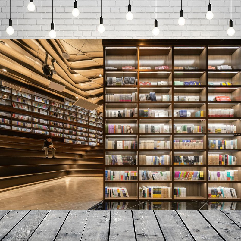 Bookshelf Photography Backdrop - đánh giá và giá Photography Online