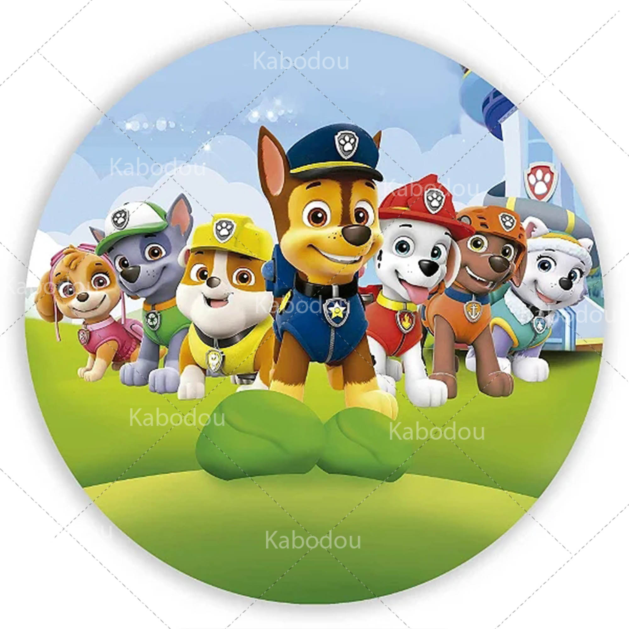 Paws Patrols Round Backdrop Do - đánh giá và giá Photography Aesthetic
